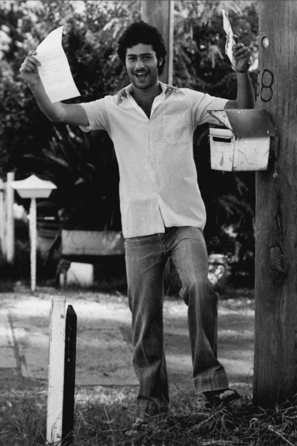 “The success story of the 1981 HSC examinations is Sydney Grammar School student Con Theocharous, of Rooty Hill. When he came to Australia five years ago as a refugee from Cyprus, he could speak no English,” the Herald reported alongside this photograph on January 11, 1982.