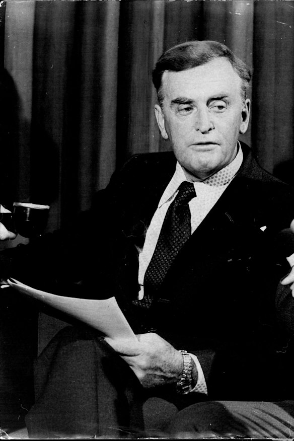 Queensland Premier, Joh Bjelke-Petersen in 1975.