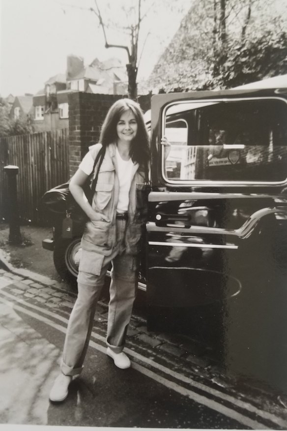 Geraldine leaving for a foreign reporting assignment.
