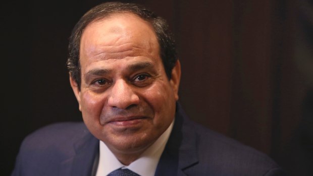 Egyptian president Abdel-Fattah el-Sisi. 