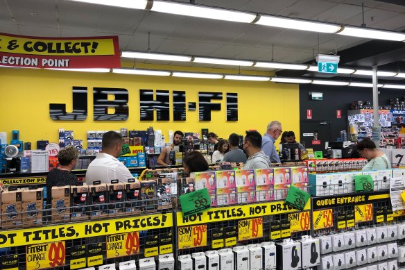 JB Hi-Fi is confident it won’t follow other retailers down  the depressed demand cliff.