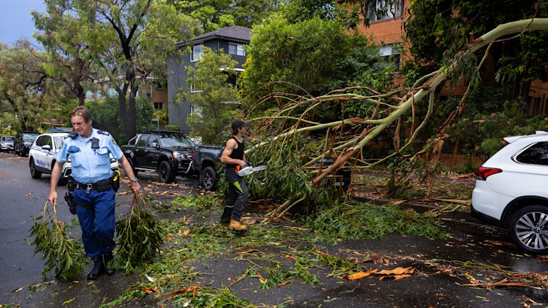 Man dead, commuter chaos, thousands without power after severe storms