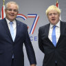Phone a friend: Boris Johnson pressures Morrison on net zero by 2050 during climate call