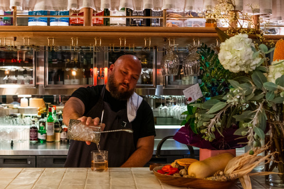 The bar makes cocktails using ingredients that might otherwise be wasted.