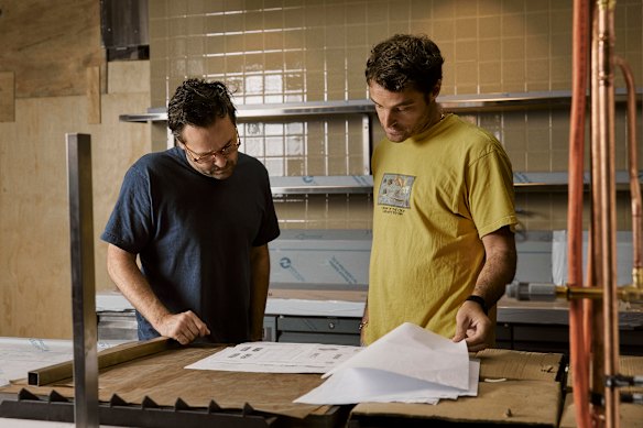 Delmonte owner Jamie Valmorbida (right) with his longtime design collaborator Dion Hall.