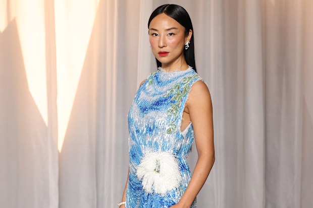 Greta Lee at the 6th Annual Academy Museum Gala at Academy Museum of Motion Pictures on October 17, 2026 in Los Angeles, California.