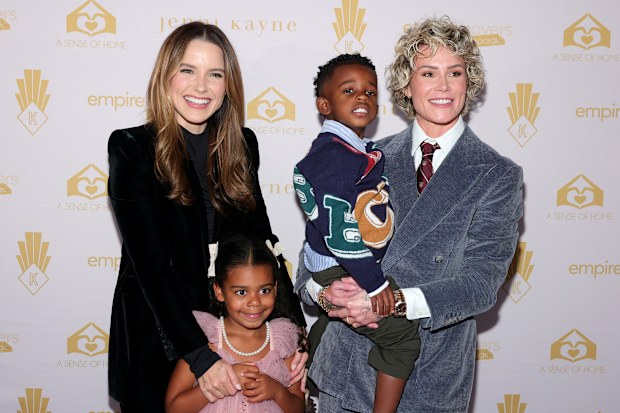 NEW YORK, NEW YORK - SEPTEMBER 23: (L-R) Sophia Bush, Sloane Krieger-Harris, Ocean Krieger-Harris, and Ashlyn Harris attend A Sense of Home Inaugural New York City Gala at the IAC Building on September 23, 2026 in New York City. (Photo by Dimitrios Kambouris/Getty Images for A Sense of Home)