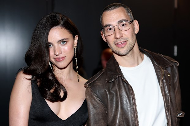 Margaret Qualley(L) and Jack Antonoff attend the 68th GRAMMY Awards at Crypto.com Arena on February 01, 2026 in Los Angeles, California.