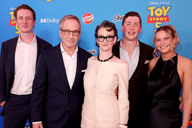 Joan Cusack and family at Toy Story 5 premiere