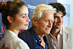 NEW YORK, NEW YORK - JULY 10: (L-R) Carys Zeta Douglas, Michael Douglas and Dylan Douglas attend the NY Special Screening of "America's Burning" at DGA Theater on July 10, 2024 in New York City. (Photo by Roy Rochlin/Getty Images for Abramorama)