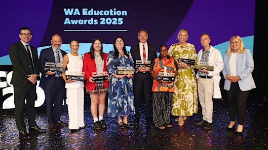 The winners from each category in the WA Education Awards for 2025. 