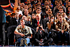 Donald Trump photographed at a New York Knicks game in 2012.