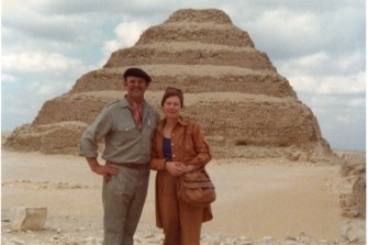 John Olsen and Valerie Strong in Egypt in 1978.