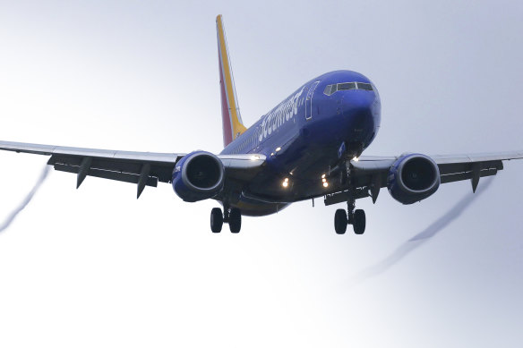 A Southwest Airlines Boeing 737 MAX.
