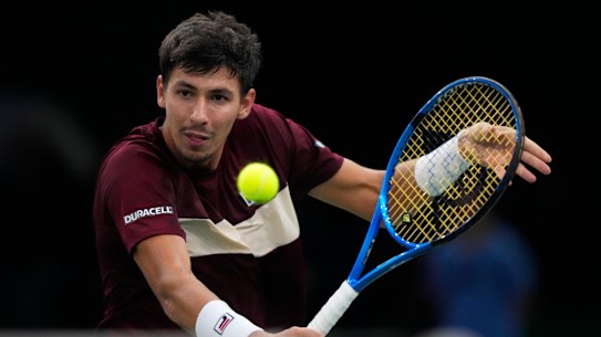 Alexei Popyrin in action.