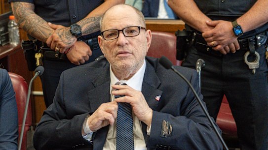 Harvey Weinstein appears in state court in Manhattan as his retrial begins.