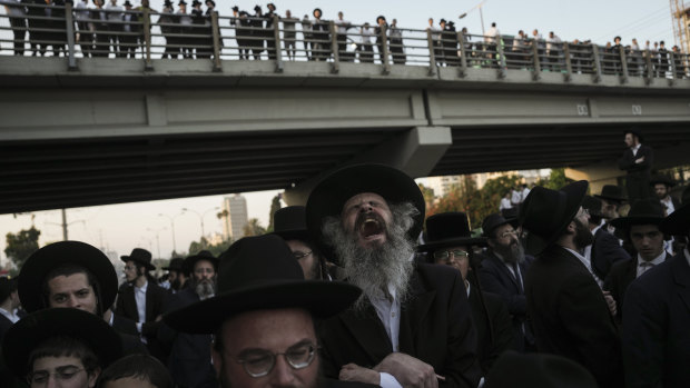 Ultra-Orthodox Jews block highway in protest over mandatory military service ruling