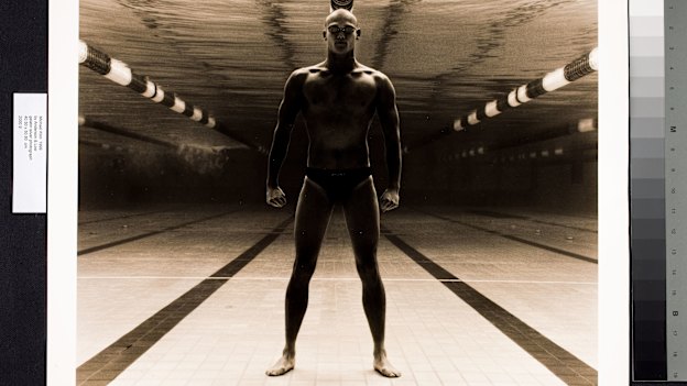 The 1999 portrait of Klim in the National Portrait Gallery. “I was kind of in my prime,” he says.