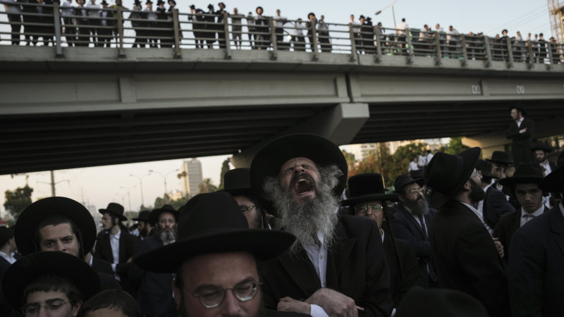Ultra-Orthodox Jews block highway to protest mandatory military service ruling