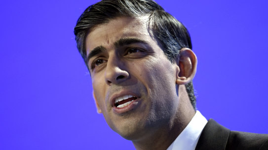 British Prime Minister Rishi Sunak.