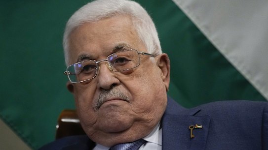 Palestinian Authority President Mahmoud Abbas.
