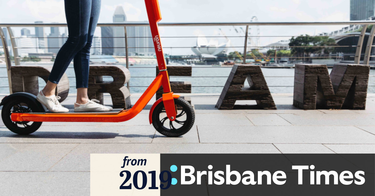 Orange scooters a next-generation arrival on Brisbane streets