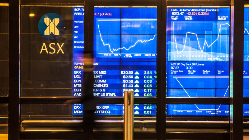 Australian stock market shop today