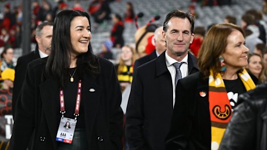 New role: AFL boss Andrew Dillon says Laura Kane is not a victim of gender bias among club leaders.
