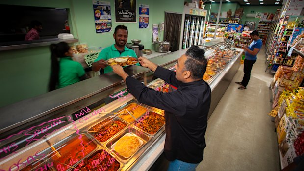 Chef Jessi Singh at his favourite store, MKS Spices'n Things in Preston.