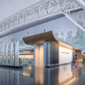 Clean lines – check-in for British Airways at the revamped JFK Terminal 8.