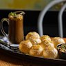 Pani puri at Bombay Meri Jaan Indian restaurant in Richmond.