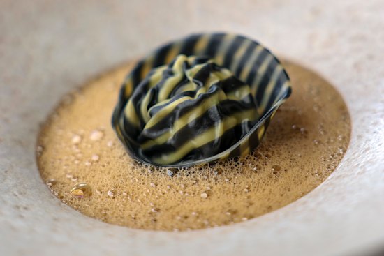 Moreton Bay bug tortellini.