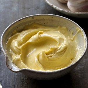 Roasted garlic aioli. 