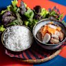 Hanoi-style bun cha with grilled pork.