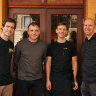 Left to right: Mark Hanover, Nick Hildebrandt, Sander Nooij and Brent Savage at Yellow.