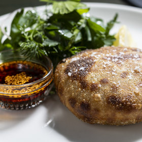 Lamb pancake.