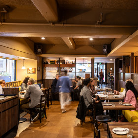 Inside the all-day eatery.