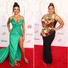 Logies return with green and gold, and splashes of pink, on the red carpet