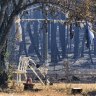 Clothes still hang on the line in bushfire-hit areas near Beaufort.