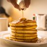 Fluffy pancake stacks.