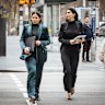 Lawyers Zoe Davis (left) and Rachelle Badour-Taha in July 2024.