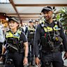  Victoria Police officers and PSO’s on patrol at Highpoint Shopping Centre.