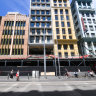 The southern side of Bourke Street Mall is being redeveloped.
