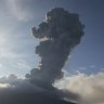 Mount Lewotobi Laki-Laki spews volcanic materials during an eruption, in East Flores, Indonesia.