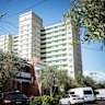 Public housing towers at 150 Victoria Avenue, Albert Park. 