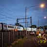 Two train lines are suspended indefinitely after a passenger train came off the rails at Clifton Hill.