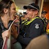 Trans-rights activists and police clash in the CBD