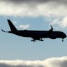 Police attended the aircraft on landing and arrested a 45-year-old man.