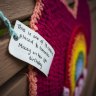 For love and colour: Woman’s yarn bombing road trip to honour daughter