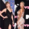 The shift to sheer dresses comes undone at the VMAs
